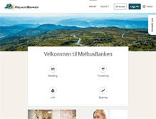 Tablet Screenshot of melhusbanken.no